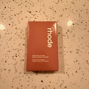 RHODE Snap-On Lip Case in Terracotta with White Logo